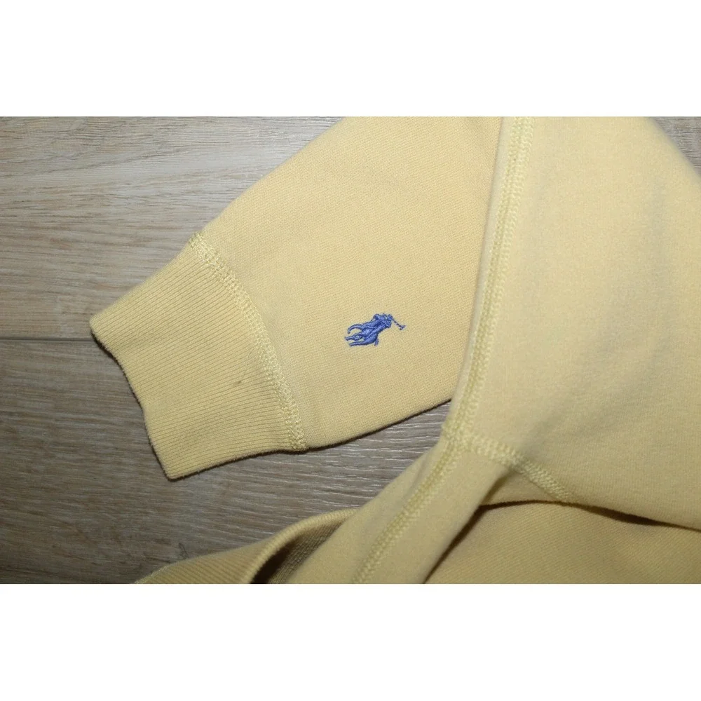 Polo Ralph Lauren Kids Yellow Varsity Logo Crewneck Sweatshirt Medium 10-12